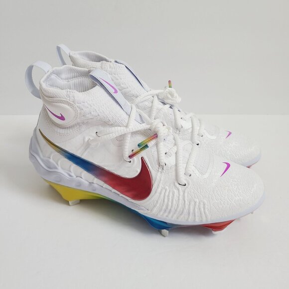 NEW Nike Alpha Huarache NXT Rainbow Baseball Cleats DJ6517-106 Size 7 main image 6